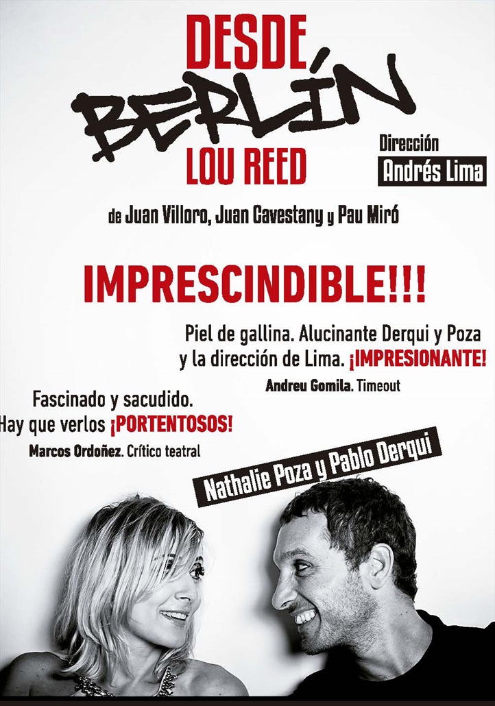 Cartel DESDE BERLÍN. TRIBUTO A LOU REED